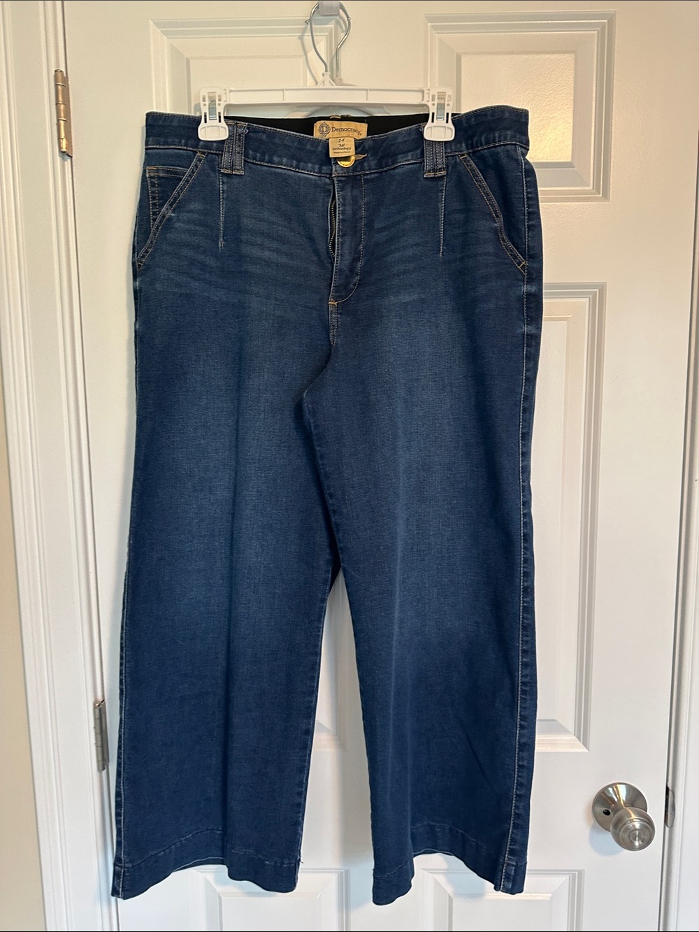 Democracy Indigo Wide-Leg Jeans